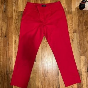 NWT red cropped work pants, perfect condition, never worn.